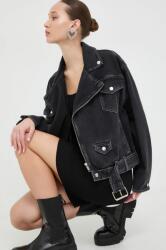 Moschino Jeans farmerdzseki női, fekete, átmeneti - fekete L