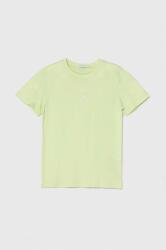 Calvin Klein gyerek pamut póló zöld, nyomott mintás - zöld 176 - answear - 11 190 Ft