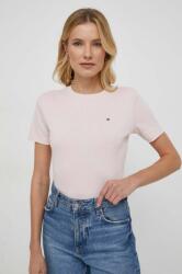 Tommy Hilfiger pamut póló női, rózsaszín - rózsaszín L - answear - 19 990 Ft