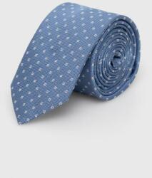 Hugo nyakkendő selyemkeverékből - kék Univerzális méret - answear - 15 990 Ft