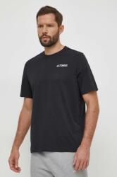 adidas TERREX t-shirt Graphic MTN 2.0 fekete, férfi, nyomott mintás, II6060 - fekete S