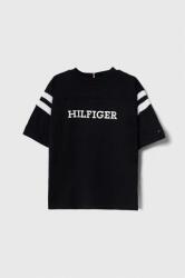 Tommy Hilfiger gyerek pamut póló sötétkék, nyomott mintás - sötétkék 128 - answear - 15 990 Ft