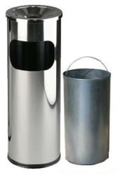 Ing. Marian Podleśny Szemetes hamutartóval és belső tartállyal, fényes rozsdamentes acélból