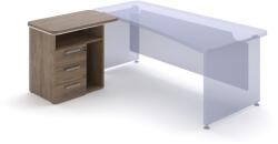 Lenza Dokkoló konténer TopOffice 90 x 55 cm, bal, charleston tölgy - rauman - 202 690 Ft