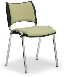 SMART konferencia szék - króm lábak, zöld