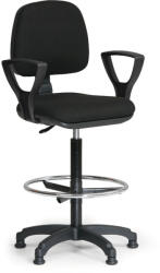 Kovo Praktik Milano emelt munkaszék karfás, fekete