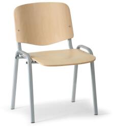 ISO fa szék - szürke lábak, bükkfa
