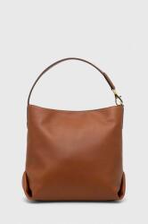 Lauren Ralph Lauren bőr táska barna - barna Univerzális méret - answear - 179 990 Ft