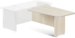  TopOffice Premium tárgyaló elem 169 x 98, 6 cm, jobb asztalhoz, világos akác