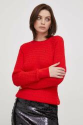 Tommy Hilfiger pamut pulóver könnyű, piros, WW0WW41142 - piros XS