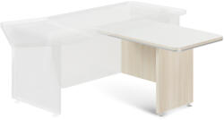  TopOffice Premium tárgyaló elem asztal alatt 106, 3 x 70 cm, világos akác / fehér