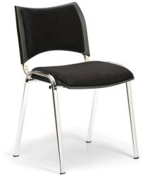 Kovo Praktik SMART konferencia szék - króm lábak, fekete