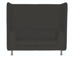  Notre Dame Lounge 102 kanapé, kétüléses, fekete / ezüst