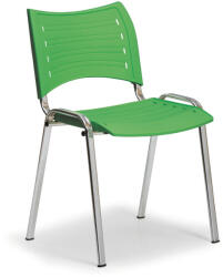  SMART műanyag szék - króm lábak, zöld