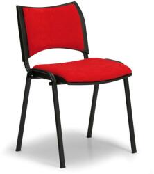  SMART konferencia szék - fekete lábak, piros