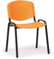  ISO műanyag szék - fekete lábak, narancssárga