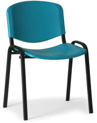  ISO műanyag szék - fekete lábak, zöld
