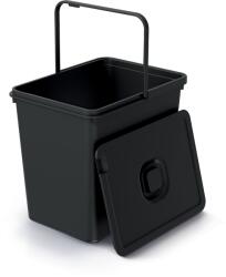 Prosperplast Függesztett szemetes, 23 l, fekete