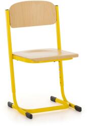  Denis iskolaszék, állítható - 5-7 méret, sárga - ral 1021