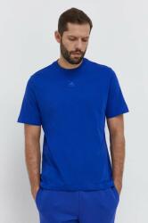 Adidas pamut póló férfi, sima, IR9109 - kék L