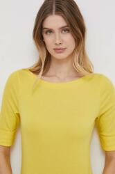 Lauren Ralph Lauren t-shirt női, sárga - sárga M