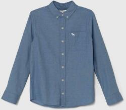Abercrombie & Fitch gyerek ing pamutból - kék 122-125 - answear - 11 990 Ft