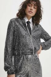 Answear Lab rövid kabát női, ezüst, átmeneti - ezüst M