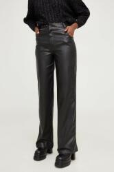 Answear Lab nadrág női, fekete, magas derekú egyenes - fekete S - answear - 19 990 Ft