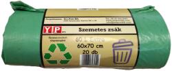 Yes Zöld extra szemeteszsák - 60 liter, 20 db