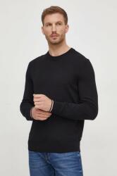 HUGO BOSS pamut pulóver könnyű, fekete - fekete L - answear - 56 990 Ft