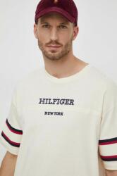 Tommy Hilfiger pamut póló bézs, férfi, nyomott mintás - bézs XL - answear - 20 990 Ft