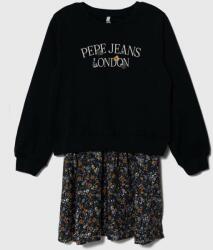 Pepe Jeans gyerek ruha sötétkék, mini, harang alakú - sötétkék 104