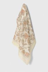 Lauren Ralph Lauren selyem kendő bézs, mintás - bézs Univerzális méret