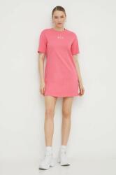 Giorgio Armani pamut ruha rózsaszín, mini, oversize - rózsaszín XS