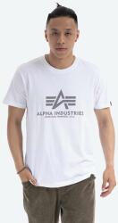 Alpha Industries pamut póló Reflective Print fehér, nyomott mintás - fehér S