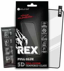 Sturdo Rex Full Glue 5D kijelzővédő üvegfólia Samsung A20E (fekete)