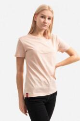 Alpha Industries pamut póló Basic T ML Foil Print Wmn narancssárga - narancssárga S