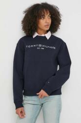 Tommy Hilfiger felső sötétkék, női, nyomott mintás, WW0WW39791 - sötétkék L - answear - 27 990 Ft