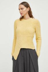 Lovechild pulóver meleg, női, sárga - sárga XS