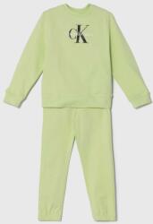 Calvin Klein Jeans gyerek melegítő zöld - zöld 104 - answear - 27 990 Ft