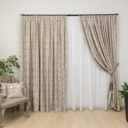 Hiko Draperie Hiko Imperial Garden bej, cu rejansa, 1 bucată (10009636)