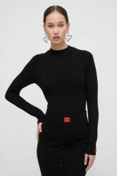HUGO BOSS pulóver könnyű, női, fekete - fekete S - answear - 51 990 Ft