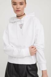 Tommy Hilfiger felső fehér, női, nyomott mintás, kapucnis - fehér XL - answear - 26 990 Ft