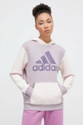 Adidas felső lila, női, nyomott mintás, kapucnis, IR9340 - lila XS