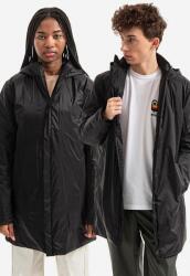 Rains rövid kabát Padded Nylon Coat 1548 BLACK fekete, átmeneti, oversize, - fekete S
