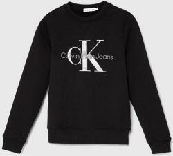 Calvin Klein gyerek melegítőfelső pamutból fekete, nyomott mintás - fekete 128 - answear - 32 990 Ft