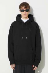 Wood Wood pamut melegítőfelső Essential fred classic hoodie fekete, férfi, sima, kapucnis, 20005602.2493 - fekete XL