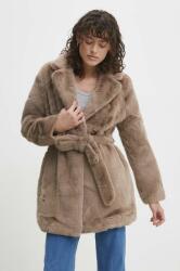 ANSWEAR kabát női, bézs, átmeneti, kétsoros gombolású - bézs S - answear - 25 990 Ft