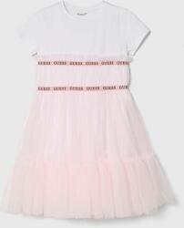 Guess gyerek ruha rózsaszín, mini, harang alakú - rózsaszín 158-166 - answear - 29 990 Ft