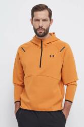 Under Armour edzős pulóver Unstoppable narancssárga, sima, kapucnis - narancssárga M